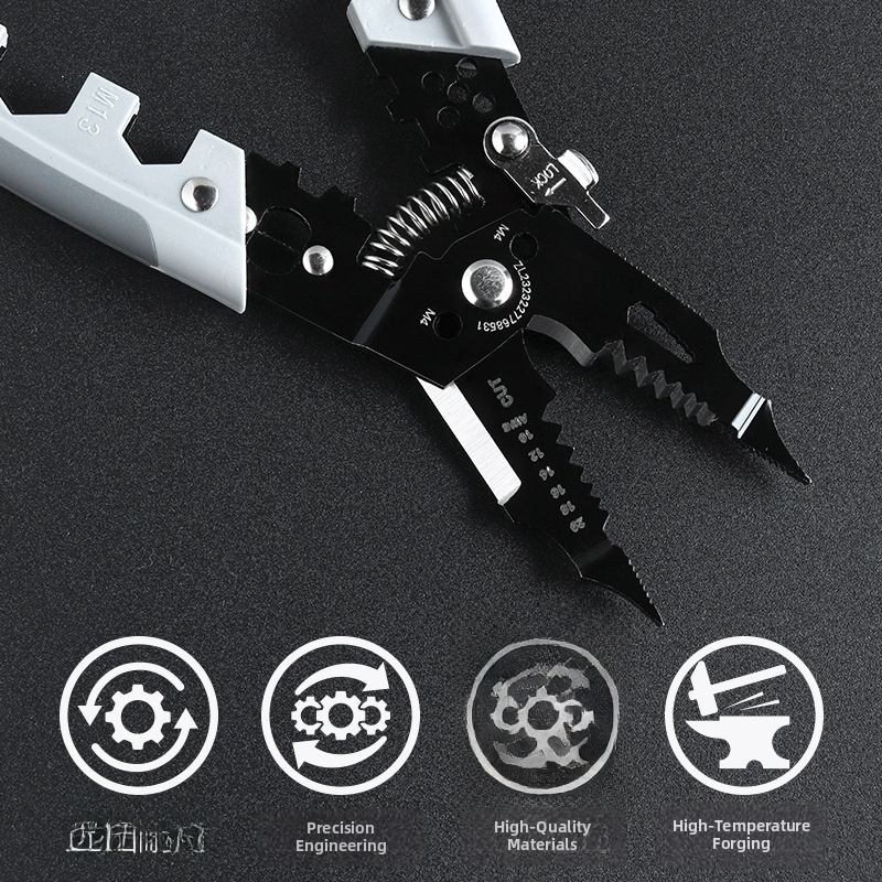 Electrical Wire Stripper Tool Multifunction Crimping Pliers Cable Cutter for Electrician Repair and DIY Work