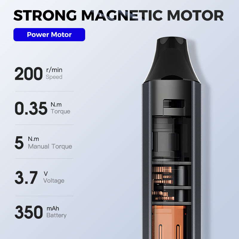 B Professional 34 in 1 Rechargeable Electric Screwdriver Kit Precision Repair Tools for Household DIY Square Tube Box