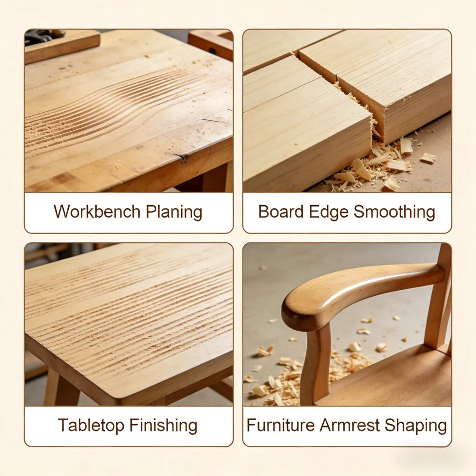 82X2mm Electric Woodworking Planer Application Scenario
