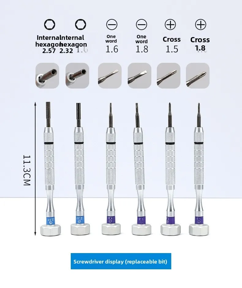 Multi - Function Eyeglass Repair Rubber Handle Tool Set Detail 1