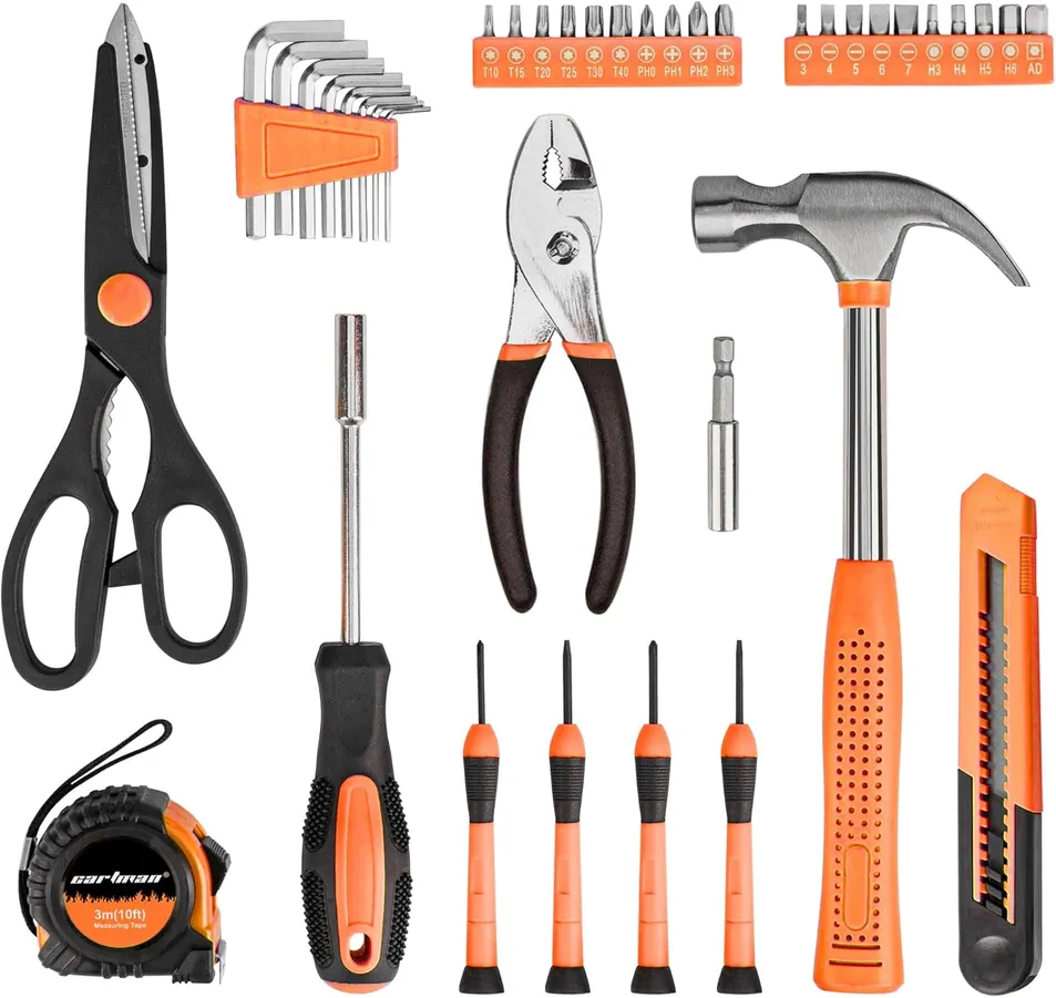 39 Piece Tool Set General Household Hand Kit with Toolbox Storage Case