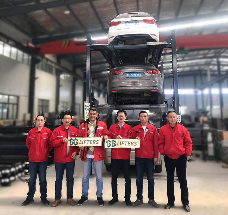 triple stacker parking solutions automatic garage storage lift hydraulic car parking system