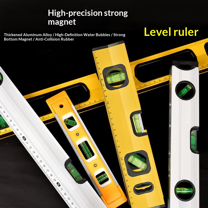 Wholesale Aluminum Alloy Multifunctional Magnetic Level with Magnet for Home Decoration Measuring Leveling Tool