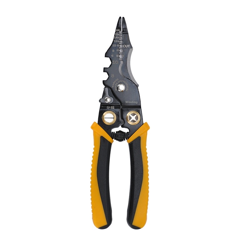 Multi-Functional Quick Repair Pliers Wire Stripper Cutter Winder Peeler Carbon Steel for Electrics' Wiring OEM Customizable