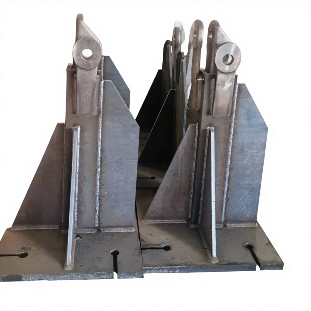 Q355B High Strength Steel Tower Crane Wall Tie Anchor Base Precision Holes For Fast Field Installation
