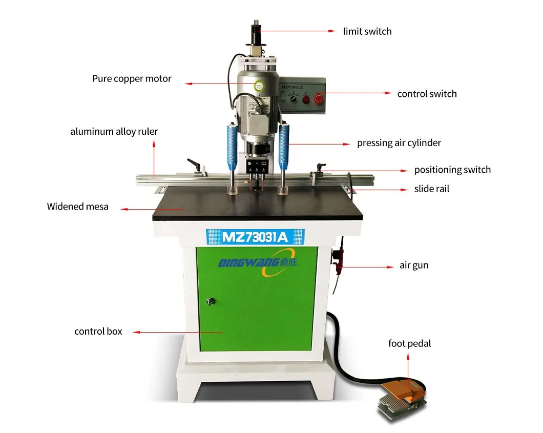 Versatile Single-End Hinge Drill for Efficient Furniture Assembly Solid Wood Hinge Hole Equipment Aluminum Alloy Tapping Machine Hinge Drilling Machine
