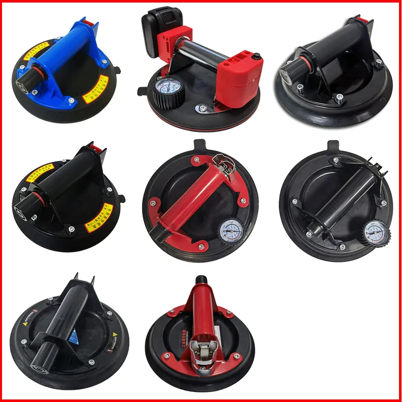 Vacuum Suction Cup 8 Inch Glass Tile Suction Lifter Plastic Handle Installation Stone Manual Air Pump Suction Cup