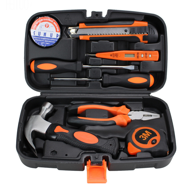 TMAXTOOL Multi-functional Tool Box Set Electrician Household Car Repair Kit Safety Hammer Screwdrivers for Home DIY Automotive