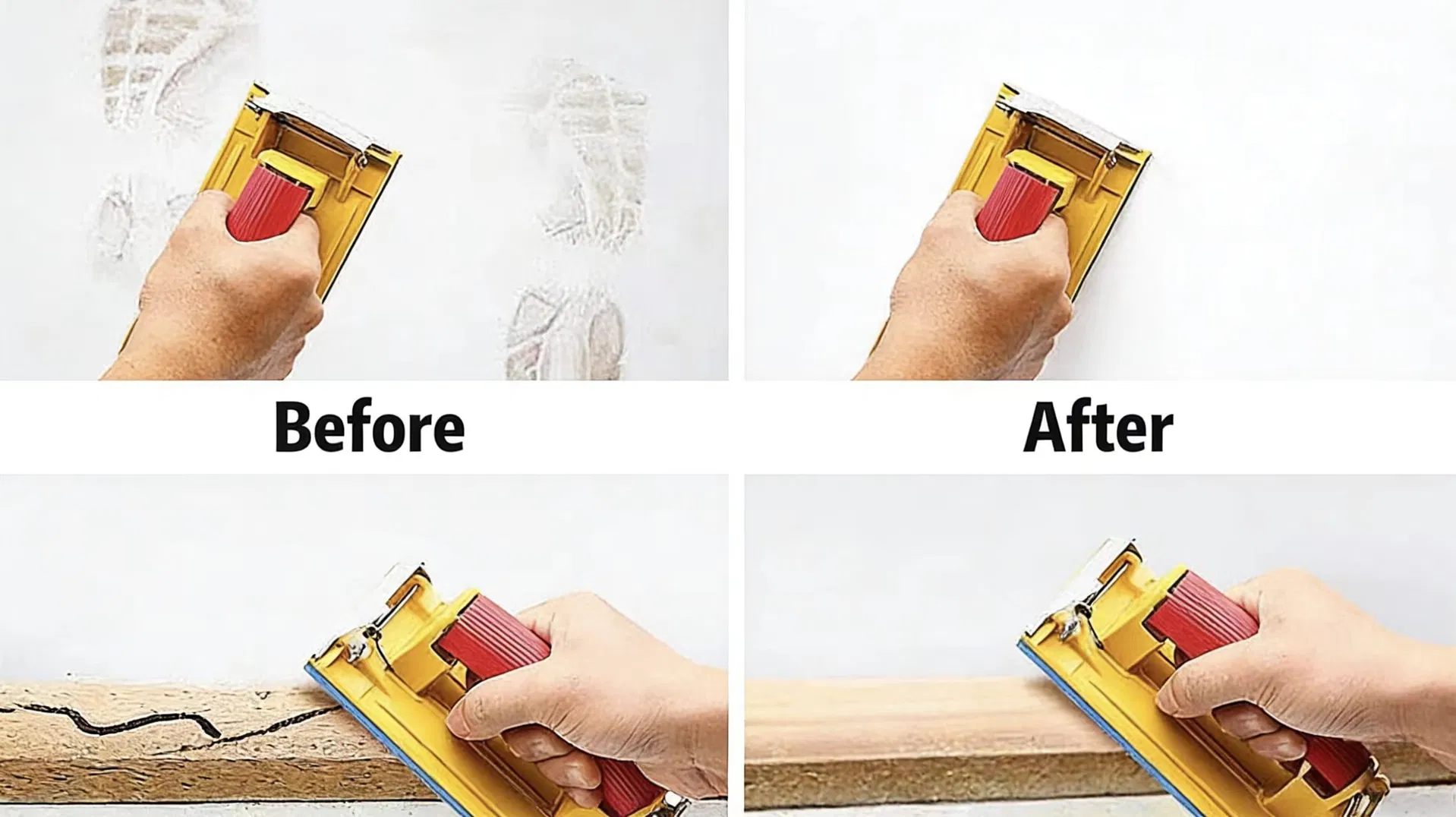 Lightweight Ergonomic Hand Sanding Tool Reduce Hand Fatigue for Efficient Surface Preparation and Finishing Work