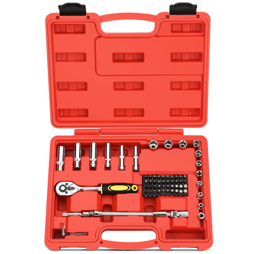 125-Piece OEM Steel Household Tool Set Auto Repair Multi-Functional Hand Tool Box with Hard Case for DIY Daily Maintenance