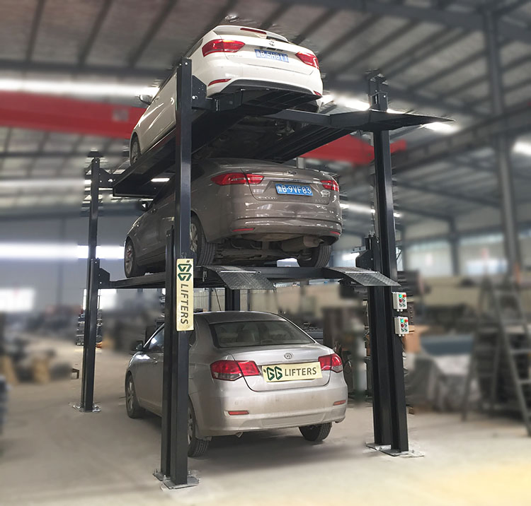 triple stacker parking solutions automatic garage storage lift hydraulic car parking system
