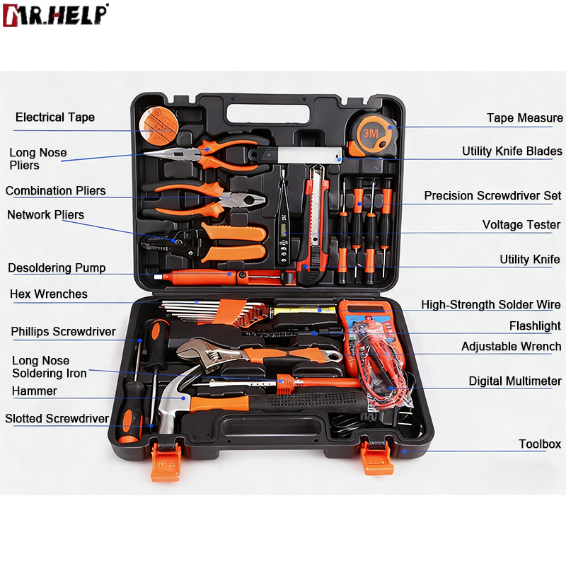 22PCS Hardware Tool Household Hand Tool Kit