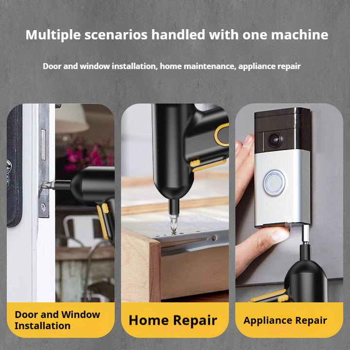 Fully Automatic Rechargeable Electric Screwdriver Set Small Mini Hand Drill with High Power Convenient Tool for Home Office Use