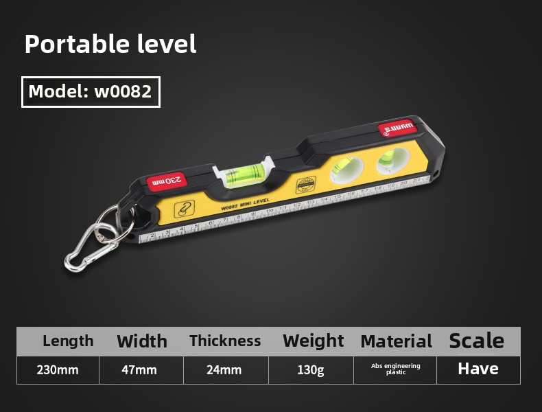 Industrial-Grade Mini Household Aluminium Alloy Spirit Level