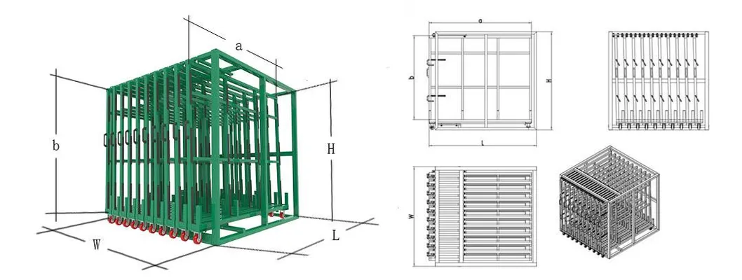 J Space-Saving Drawer Type Glass Handling System