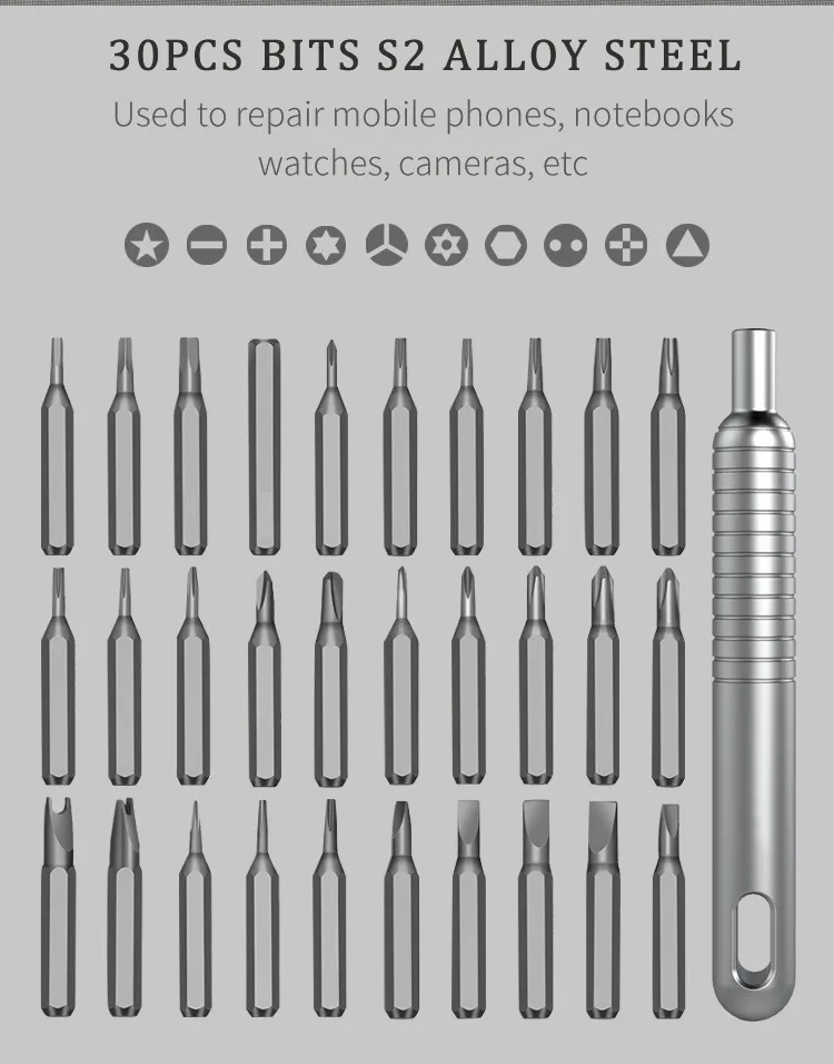 Custom Gift 31in1 Screwdriver Sets Multi-Function Professional Repair Tool Kit for Phone