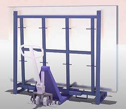 Compact L Frame Glass Shelving System