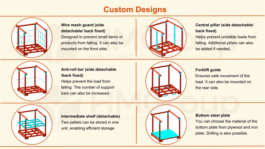 Heavy Duty Transport Stacking Portable Storage Detachable Rack System
