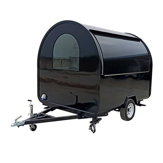 Food Cart Coffee Trailer Mobile Street Shop Snack Vending Cart