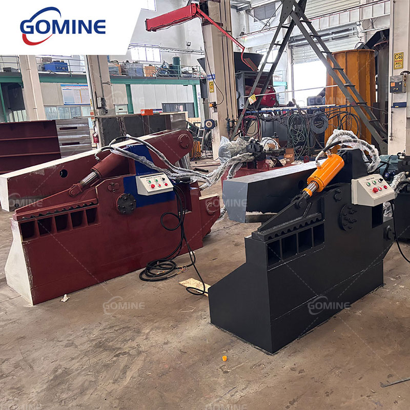 Metal Recycling Machine Hydraulic Guillotine Steel Rebar Shearing Machine Alligator Shears