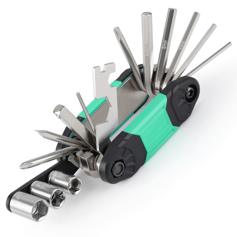 Outdoor Emergency Bike Repair Tool Kit EDC Multitool Survival Gadget Item Bicycle Mini Multi Function Tools Gadgets