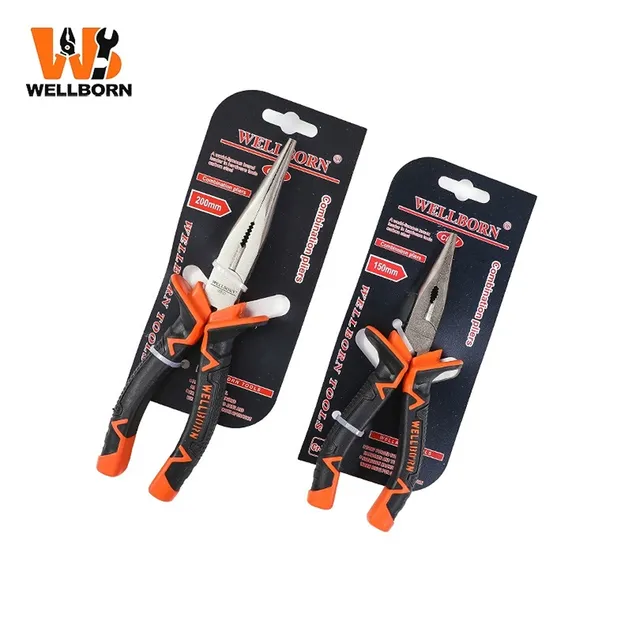 Heat-Insulated a-002 Needle Nose Chrome Vanadium Steel Pliers for Furniture Assembly