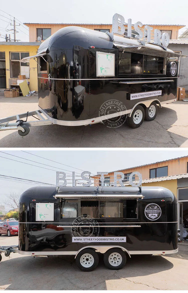 Customize Camping RV Trailer Factory Manufacturer Street Food Kebap Drinks Coffee Burger Hotdog Food Trailer Cart