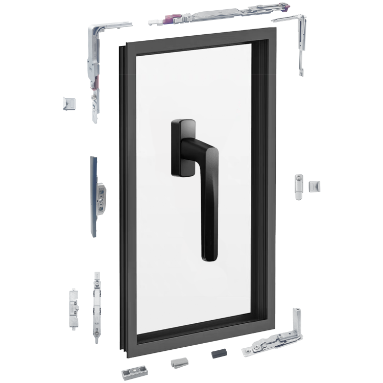 High End Door Window Accessories Europe Standard 20 Slot Sistema Para Ventana Oscilobatiente Window Hardware for Aluminum Window