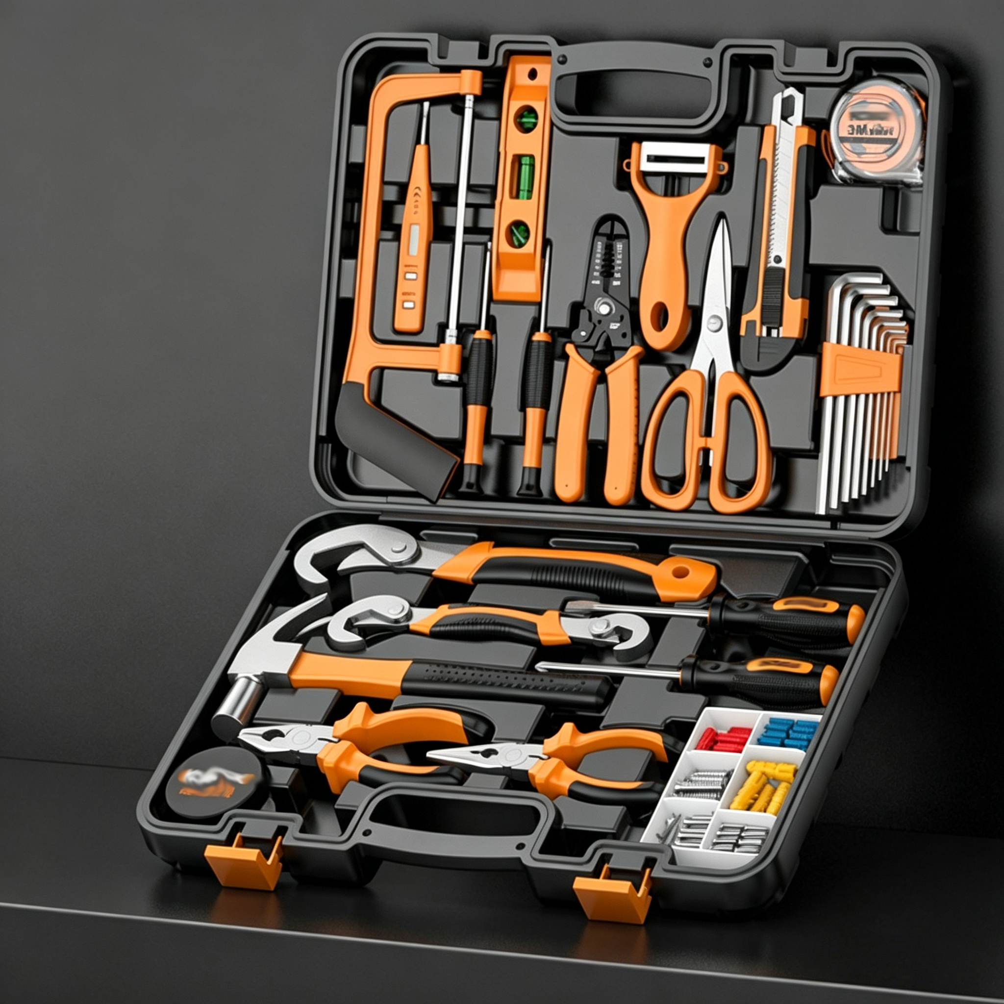 Safe &amp; Easy Home Repair Kit for Beginner-Friendly Hand Tool Set, Ideal for Household Chores &amp; Emergency Fixes