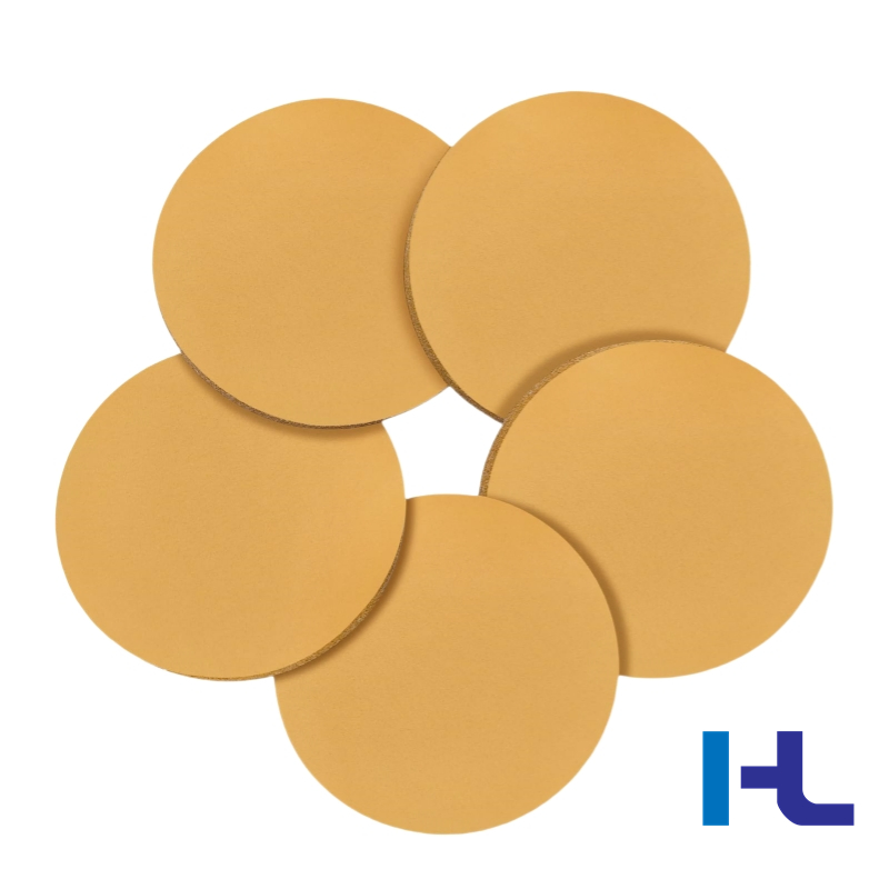 100mm 115mm 125mm 5inch 17holes Yellow Hook&Loop Sand Abrasive Ceramic Sanding Grinding Disc for Polishing Car, Vessel, Wood, Metal