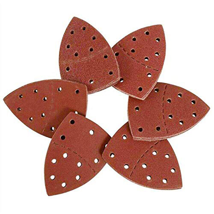 105X152mm Aluminum Oxide Hook and Loop Triangle Sanding Disc for Multi Sander