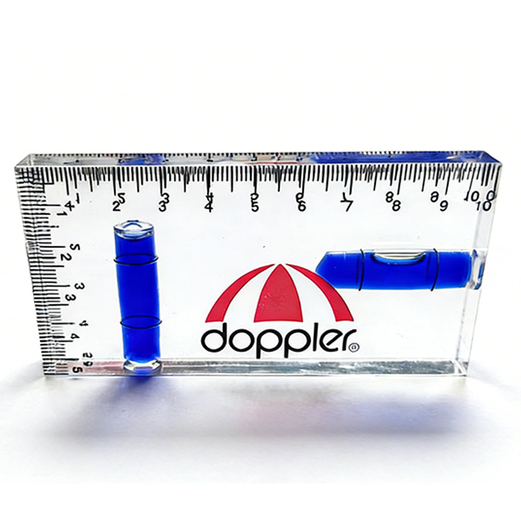 Fully Transparent Two-way Integrated Mini Level, Horizontal Bubble, Household Water and Electricity Multi-purpose Tool
