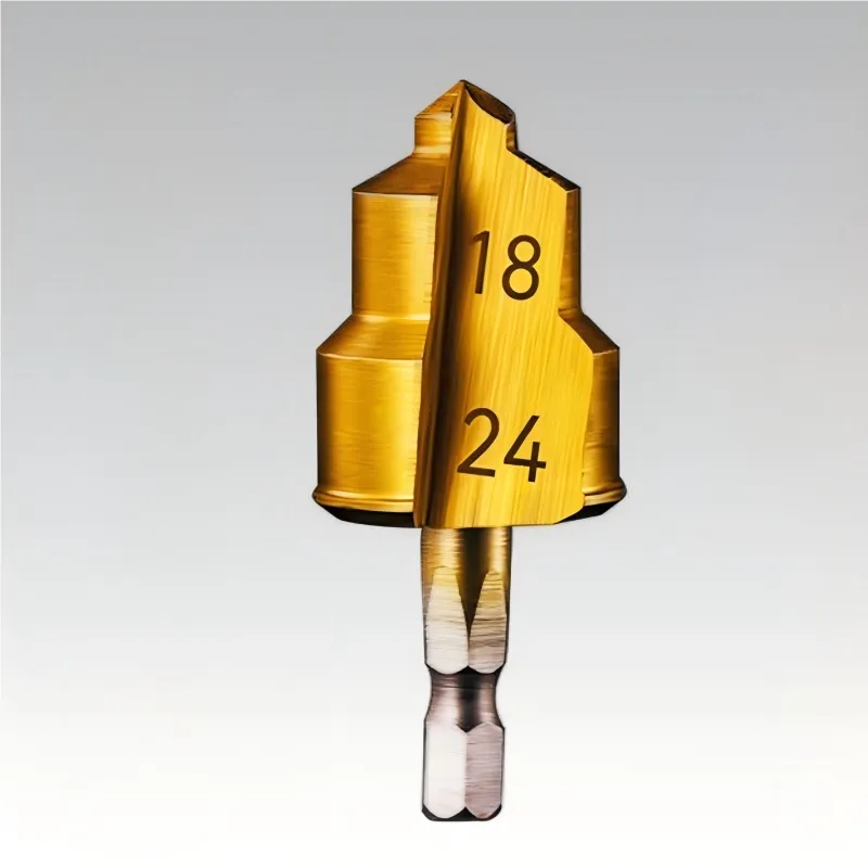 Titanium Plating Countersink Drill Bits - Pipe End Preparation Tools for Plumbing
