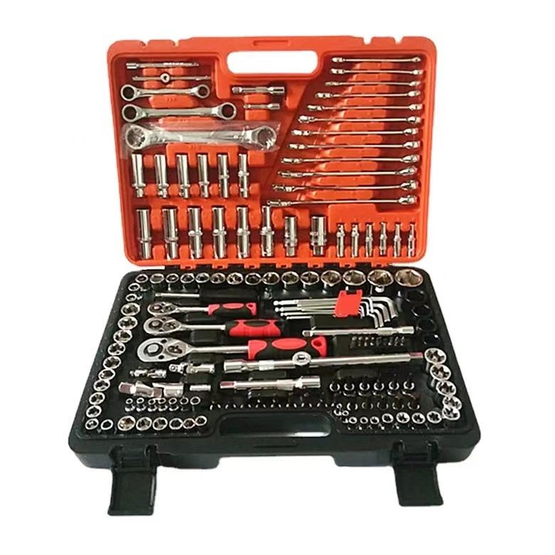 151PCS All-in-One Manual Tool Kit-Heavy Duty Stainless Steel Hand Tools Set Hard Case for DIY Repair Home Improvement Outdoor