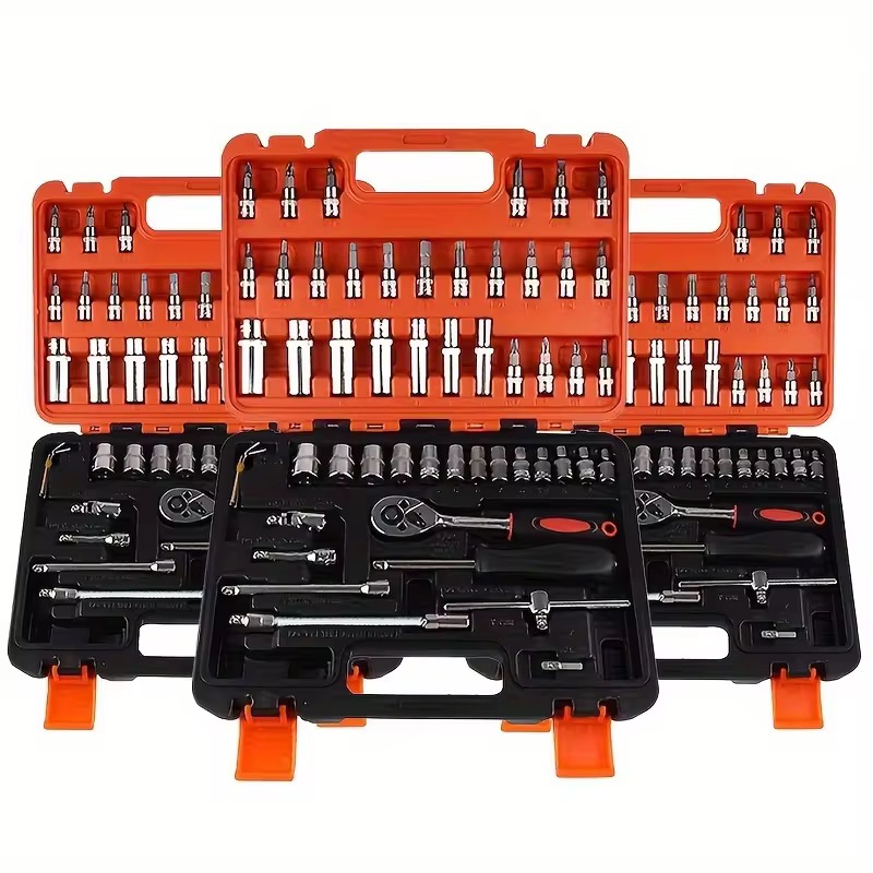 Advanced 53-Piece Toolbox Set for Home Work Life Maintenance Hand-Power Source Industrial Garden Use DIY Repair OEM Hard Case