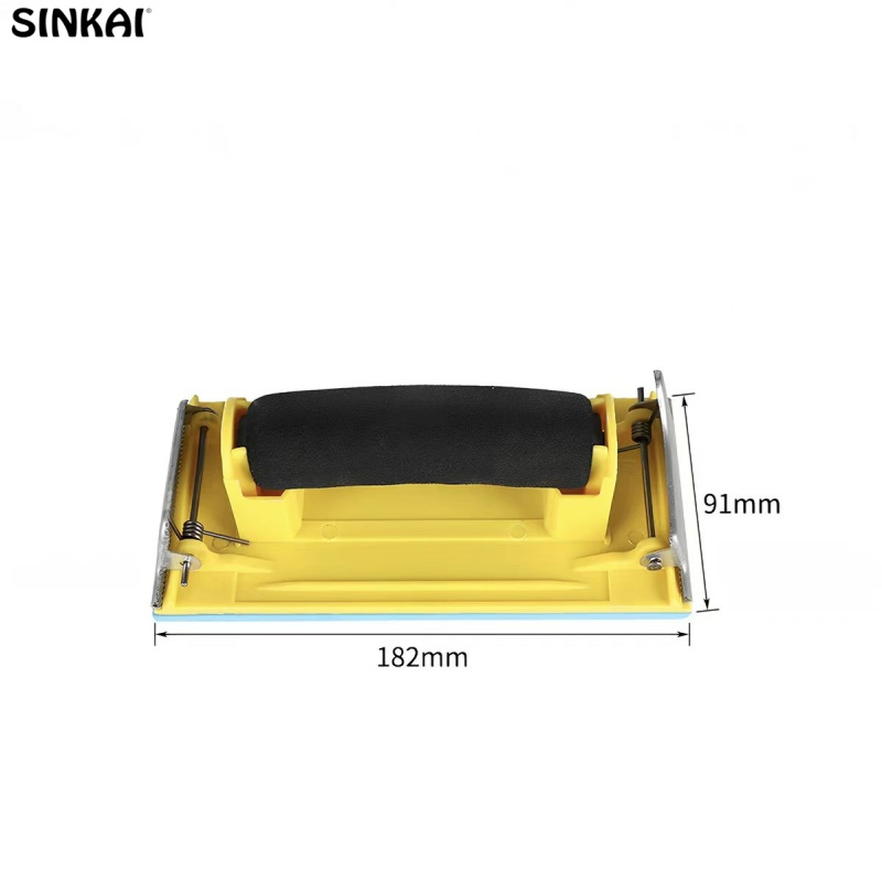 Lightweight Ergonomic Hand Sanding Tool Reduce Hand Fatigue for Efficient Surface Preparation and Finishing Work