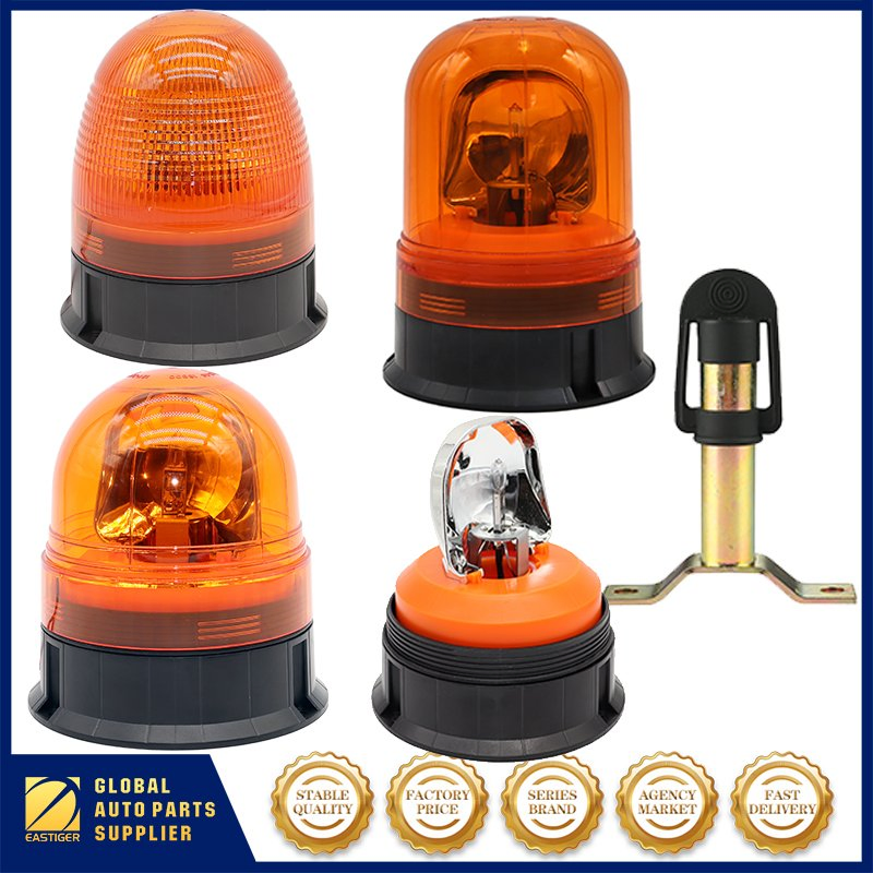 12V 24V Halogen Rotating Beacon Warning Light Super Bright Emergency Revolving Lamp