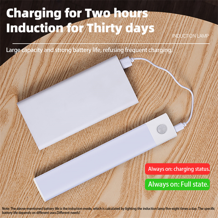 Super Bright Rechargeable Motion Sensor Closet Light Under Cabinet Light with Aluminum LED Panel
