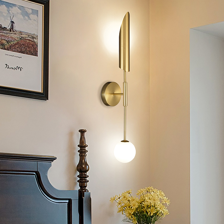 Modern Hotel Room Decoration Lighting Luxury Iron Indoor LED Wall Lamp