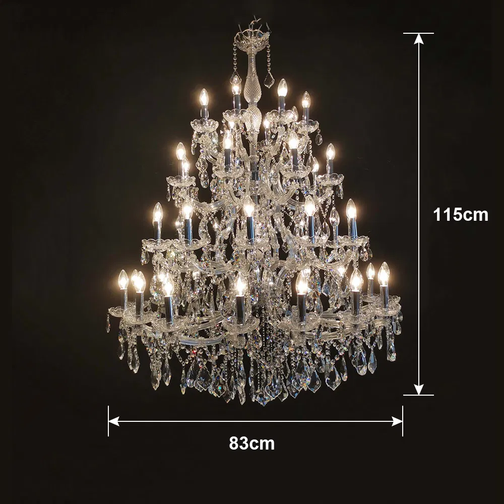 Lighting Manufacturer Luxury Art Design Pendant Light Hotel Stair Indoor Living Room Wedding Decoration K9 Crystal Chandelier
