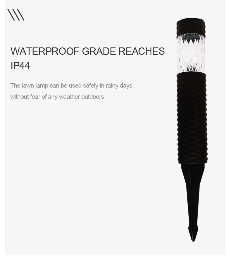 Rattan Solar Garden Lamp 3