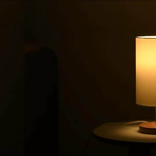 Touch Control Wooden Bedside Table Lamp with USB Port Nightstand Lamp with Linen Fabric Shade for Living Room