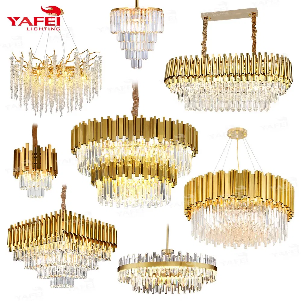Hotel Hanging Ceiling Pendant Light Home Decor Interior Lighting Decoration Crystal Chandelier OEM/ODM