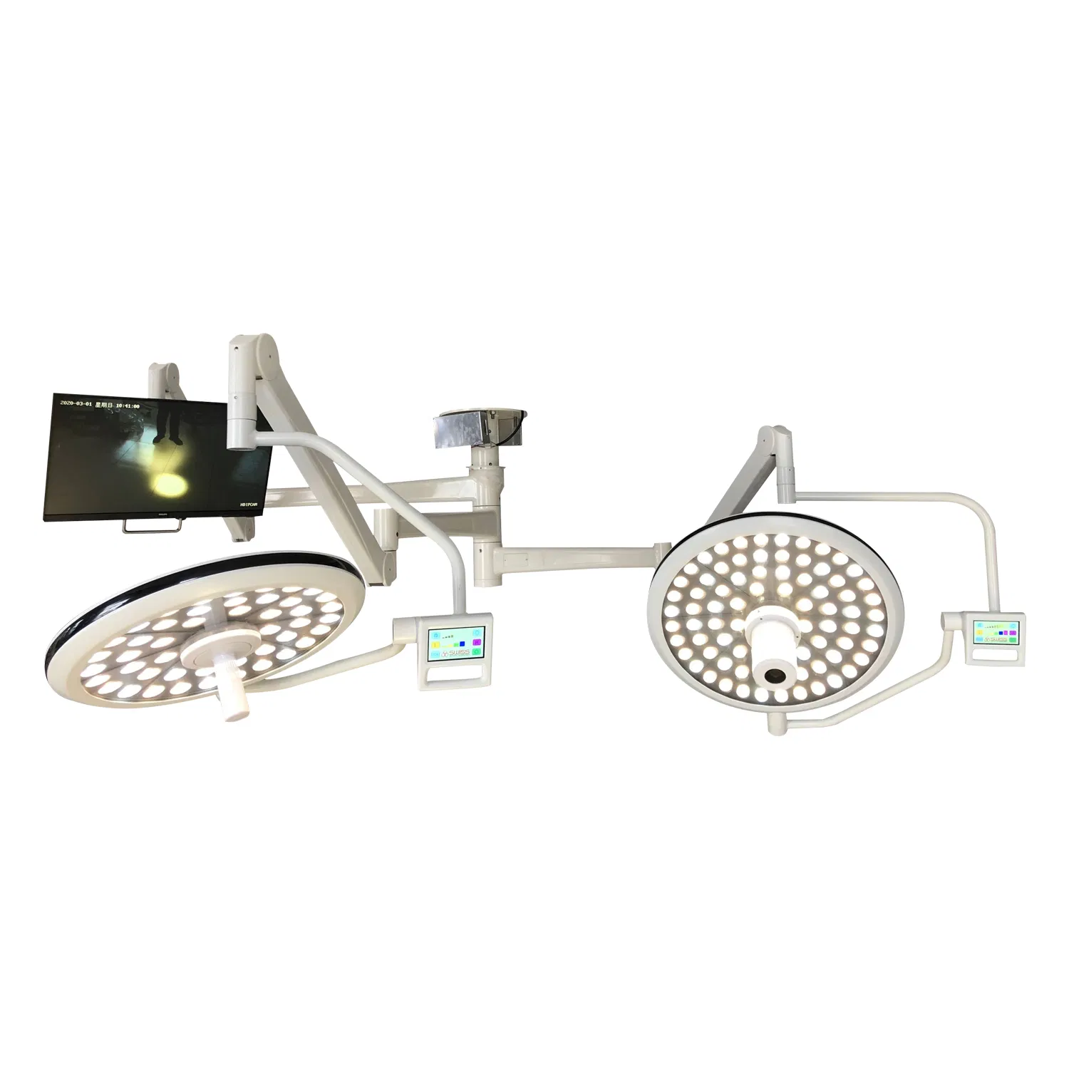 China Mplent Factory Produce 700 Dome LED Surgical Light Ceiling Mounted Operation Light for Hospital Clinic Medical Application