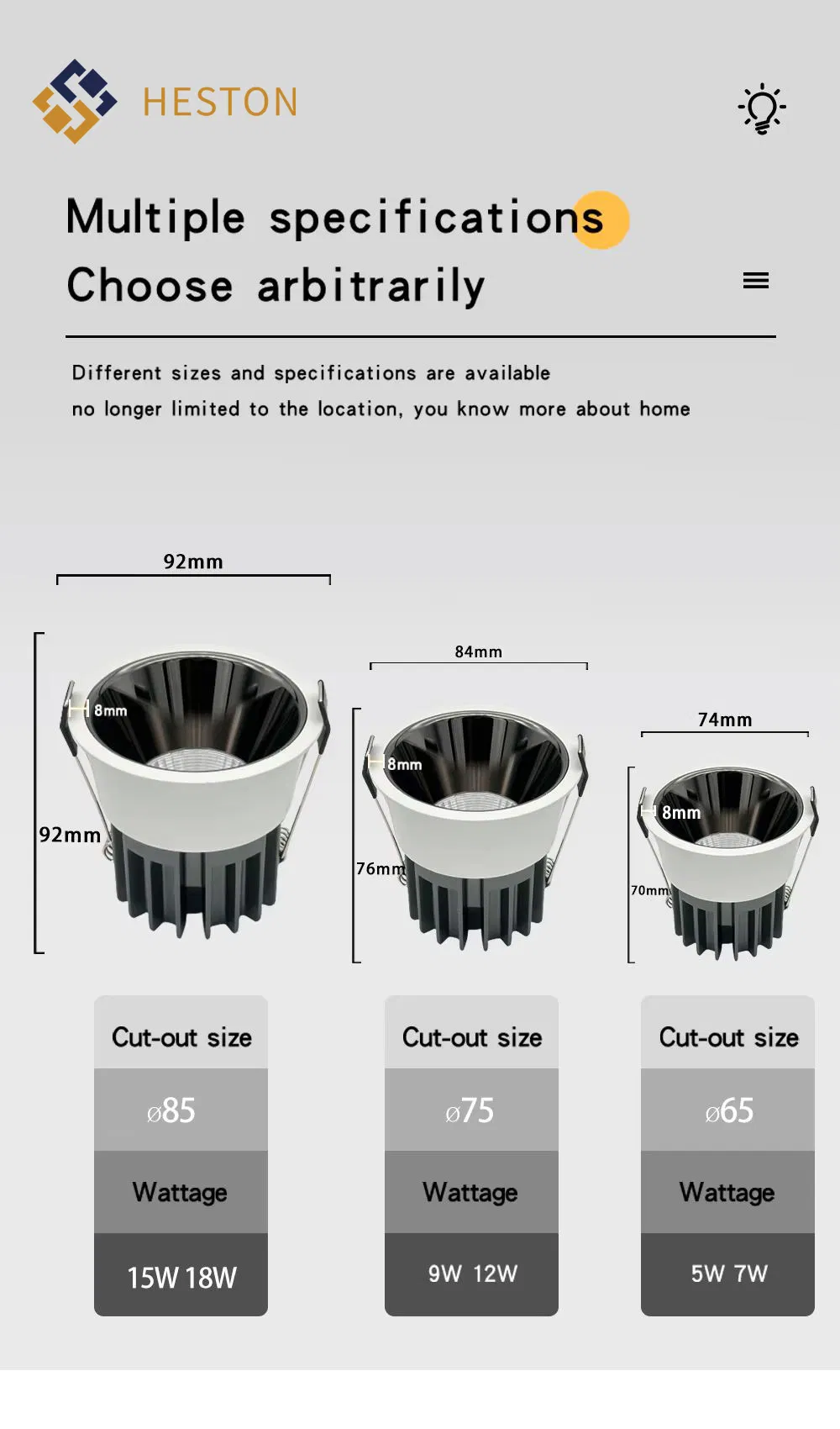 LED Downlight Specification