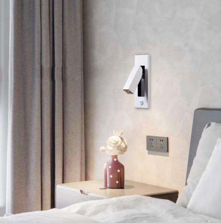 Sleek Modern USB Rechargeable LED Wall Light for Home Decor