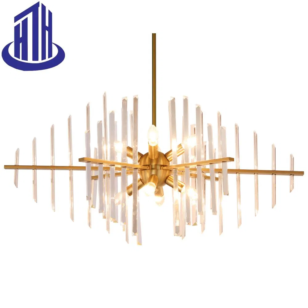 LED Chandelier Restaurant Hotel Apartment Living Room Crystal LED Hanging Chandelier Pendant Light