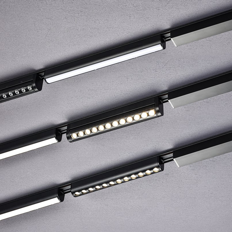 Adjustable Magnetic Track Lighting for Contemporary Interior Design