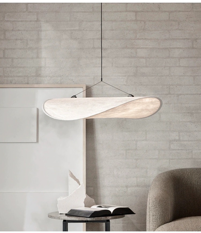 Japanese Wabi Sabi Pendant Light Handmade Silk LED Chandelier for Living Dining Room Home Decoration Bedroom Loft Hanging Lamp DC0136