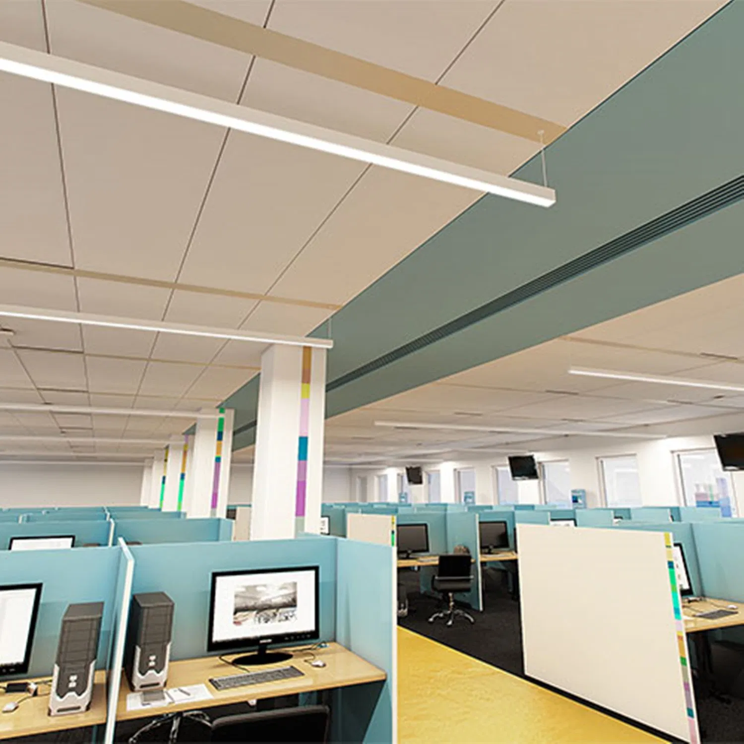 Linear Down Light Recessed LED Linear Light Aluminum Profile Office Lighting Chandelier